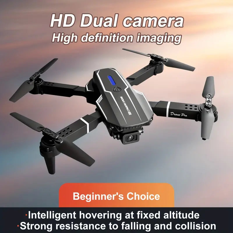 NNETM E88 Quadcopter UAV Drone with Dual HD Cameras - Black (HD Dual Camera)-4