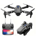 NNETM E88 Quadcopter UAV Drone with Dual HD Cameras - Black (HD Dual Camera)-0